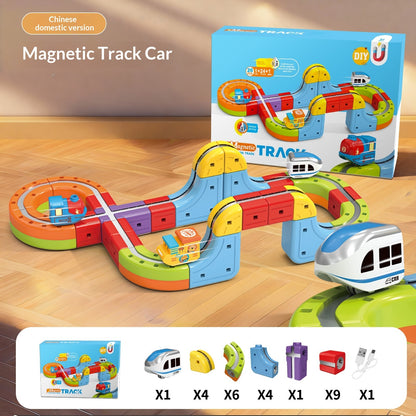 Bellanica - Magic 3D Track Car Children's Magnetic Building Blocks