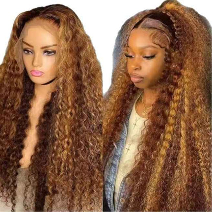 Fashionable Piano-Color Front Lace Wig