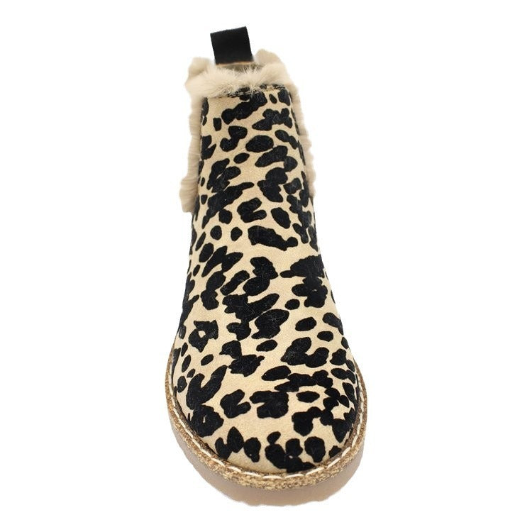 Bellanica - Leopard Print Suede Boots