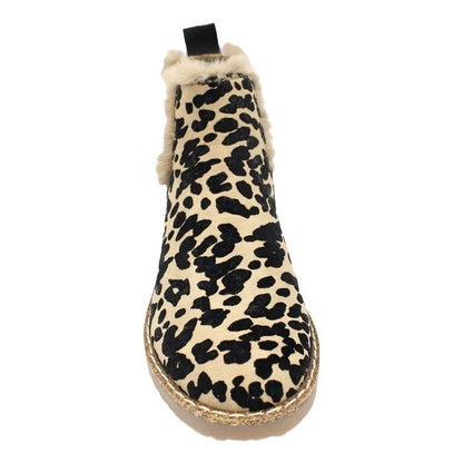Bellanica - Leopard Print Suede Boots
