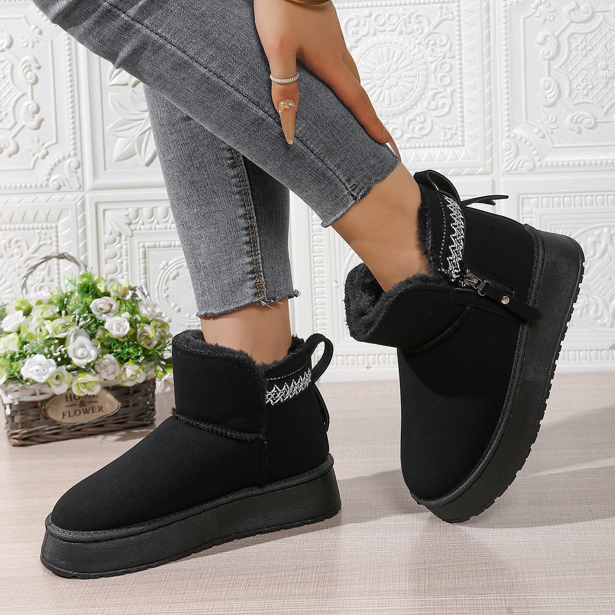Bellanica - Zipper Platform Winter Boots