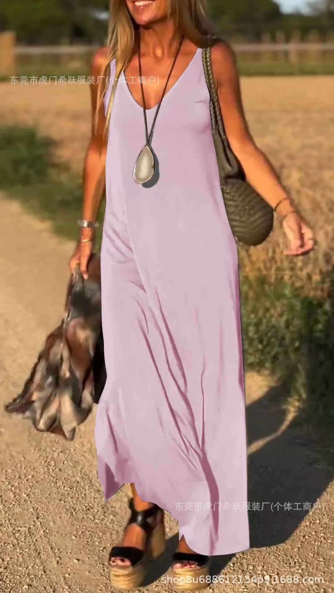 Female Sexy Trend V-neck Strap Dress