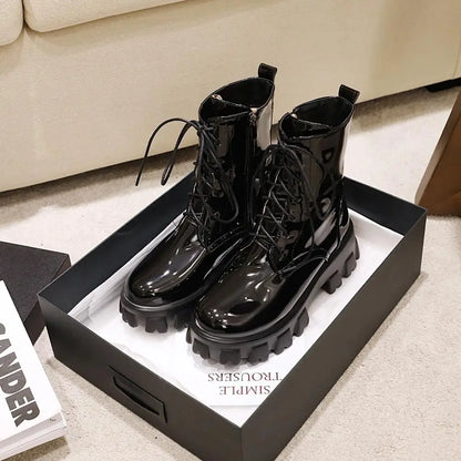 Bellanica - Patent leather platform boots