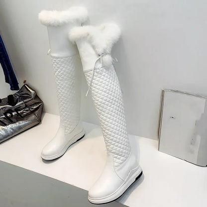 Bellanica - Women’s waterproof fur snow boots