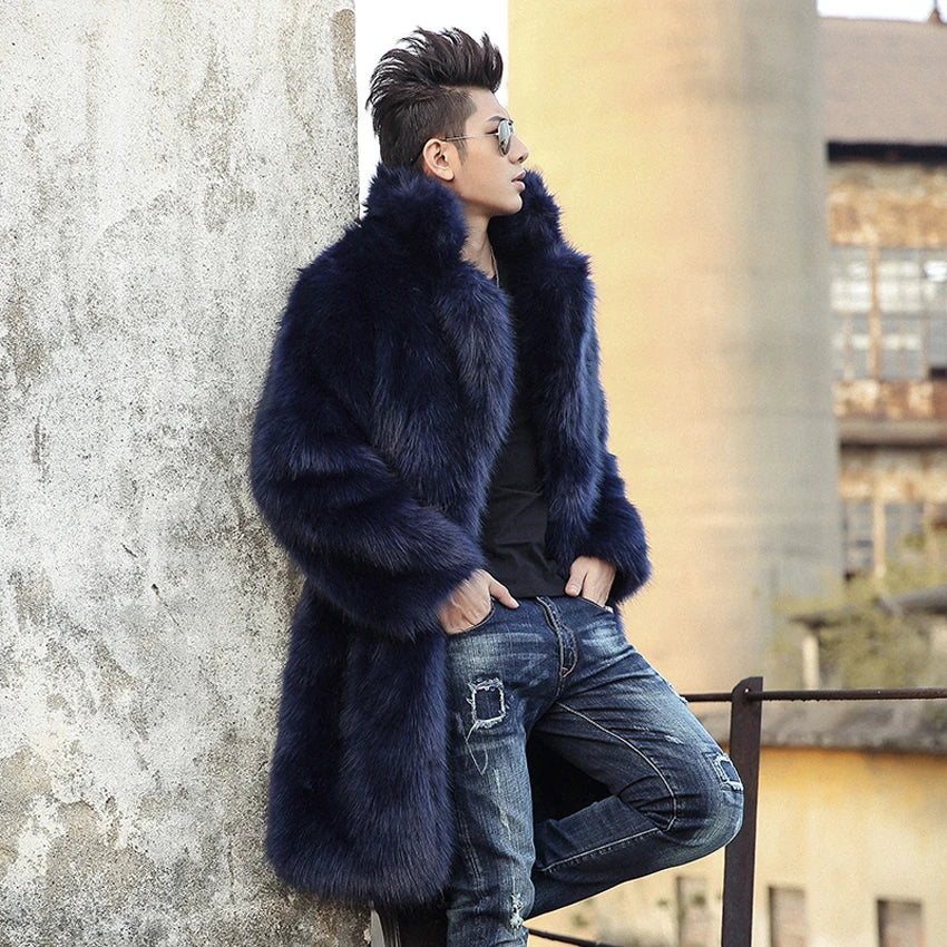 Bellanica - Men's fox fur coat winter jacket