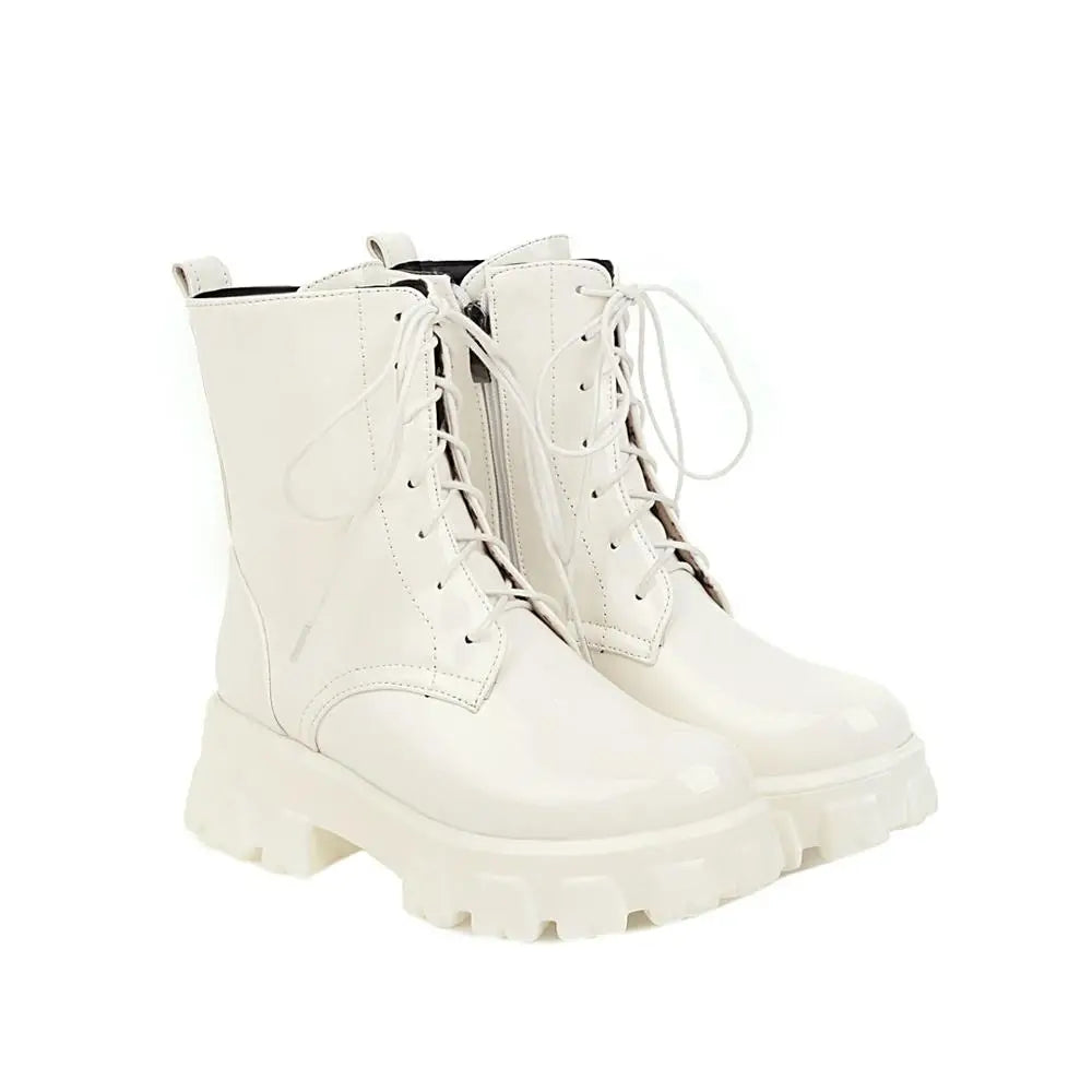 Bellanica - Patent leather platform boots