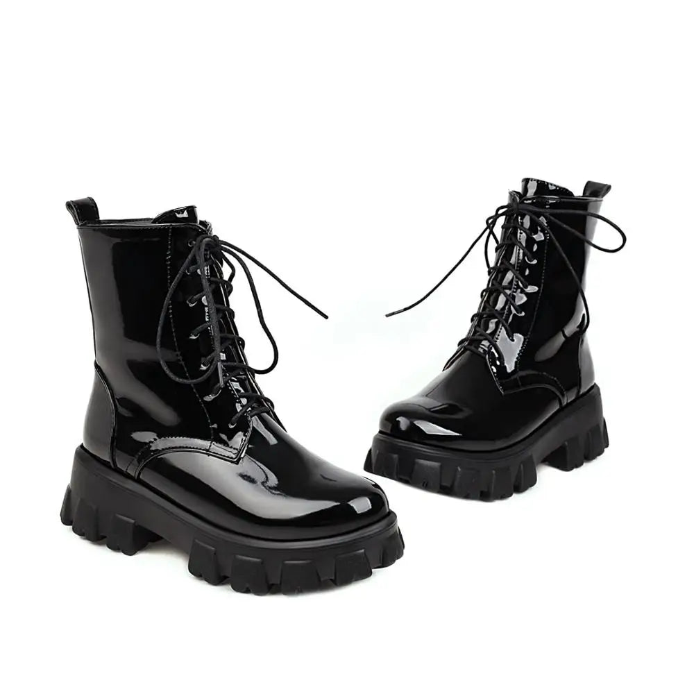 Bellanica - Patent leather platform boots