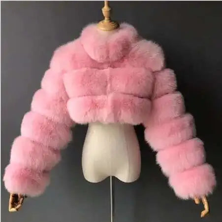 Bellanica - Women’s Short Faux-Fur Jacket