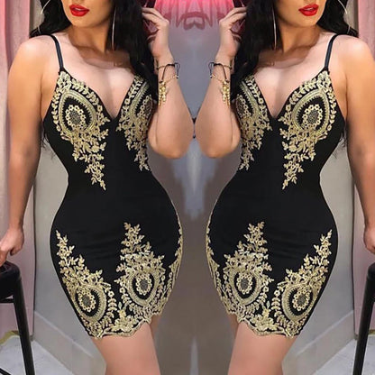 Bellanica - Sexy Halter Sleeveless Mini Dress