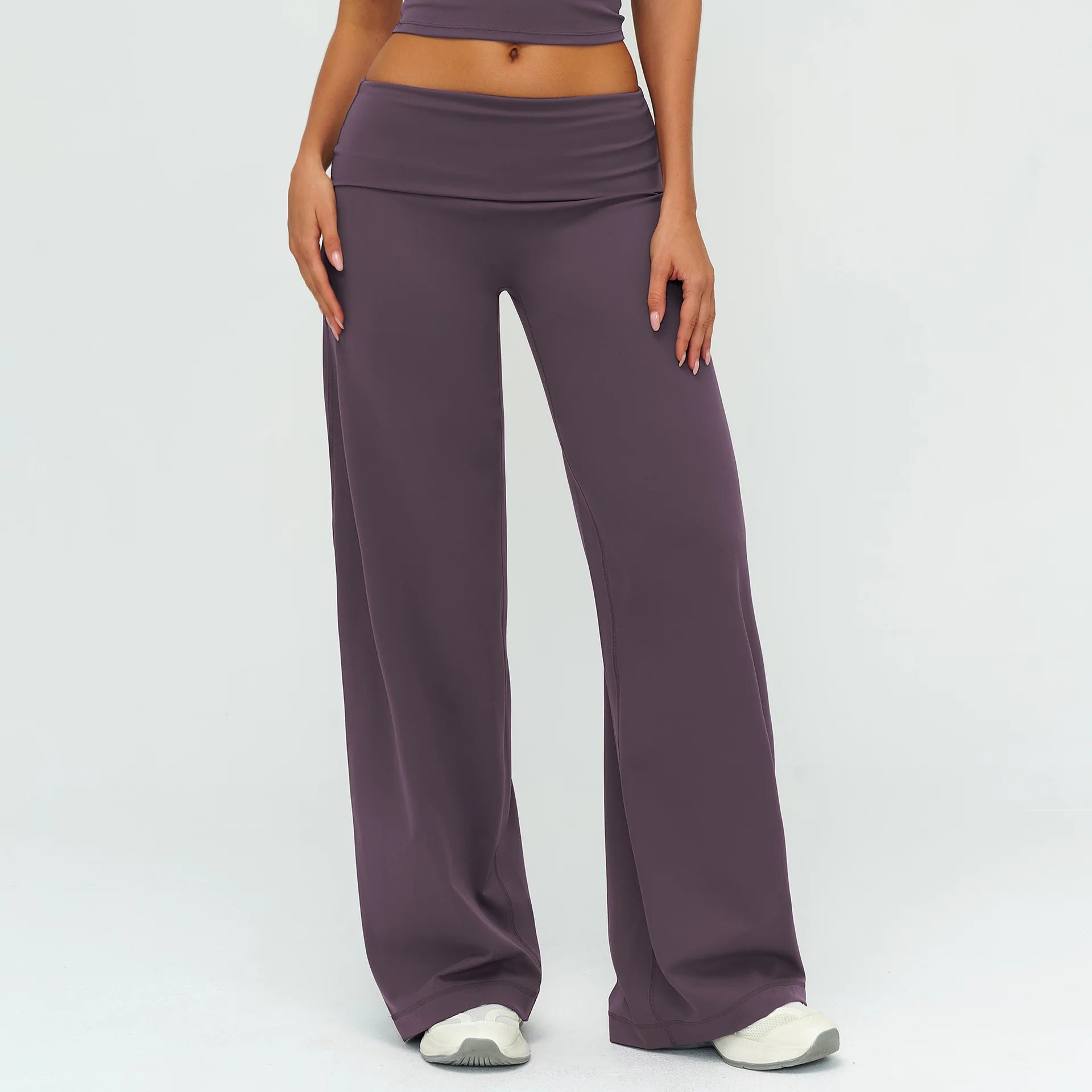 Womens Loose Wide-Leg Sports Leggings - Bellanica