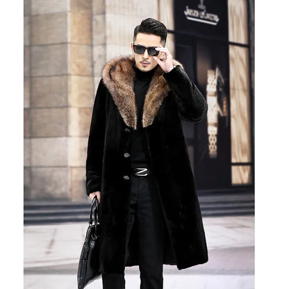 Bellanica - Men's long fur coat Winter  jacket