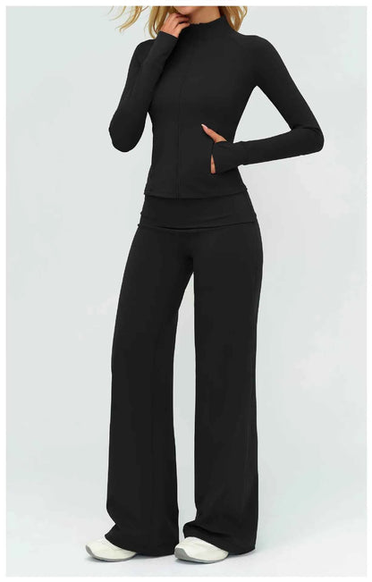 Womens Casual Yoga Tracksuit Set