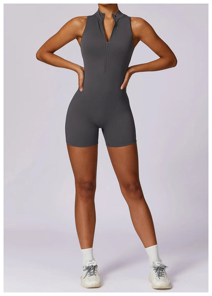 Bellanica - Seamless One-Piece Workout Jumpsuit Set