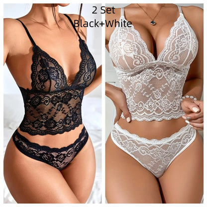 Bellanica - 2-Set Lace Lingerie with Panties