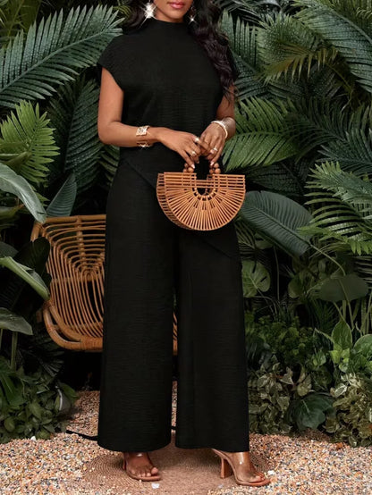 Women’s sleeveless top and wide-leg pants set