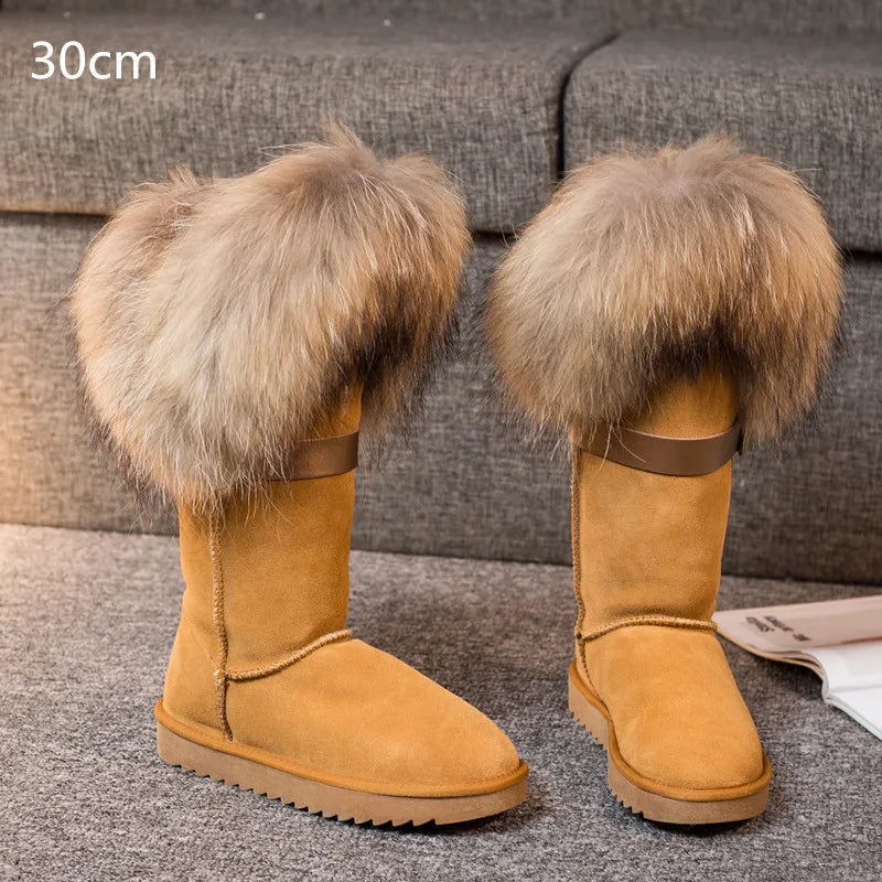 Bellanica - Fox fur leather boots