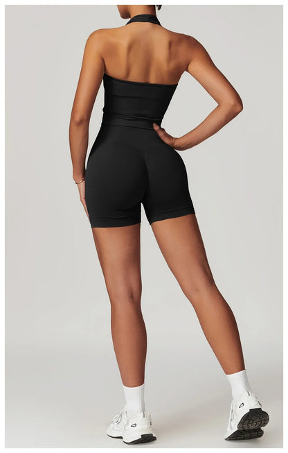 Bellanica - Seamless Ribbed 2-Piece Yoga Set