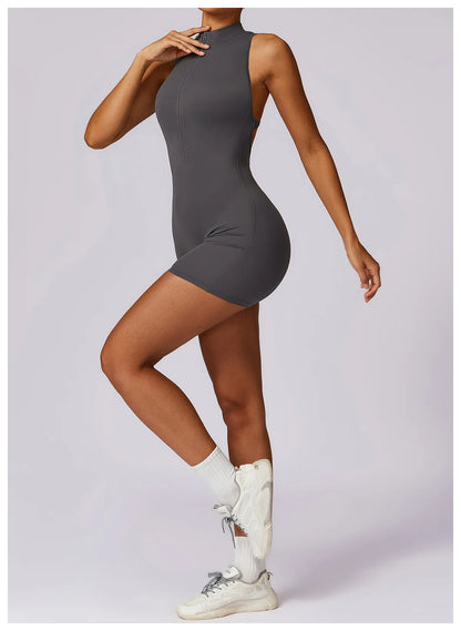 Bellanica - Seamless One-Piece Workout Jumpsuit Set