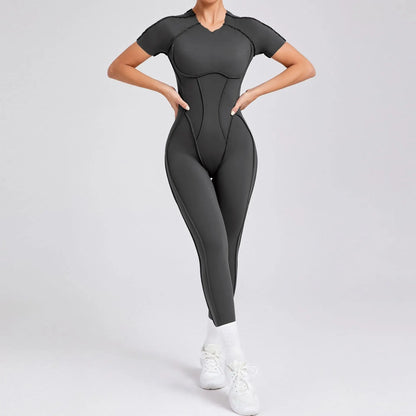 Bellanica - One-piece padded backless slim jumpsuit