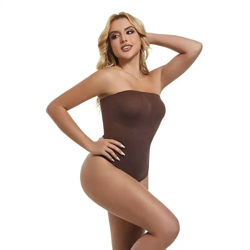 Body gainant sans bretelles et sans couture pour femme - Bellanica