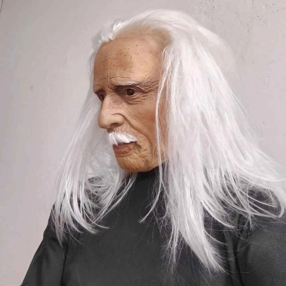 Realistic Full Head Latex Old Man Mask