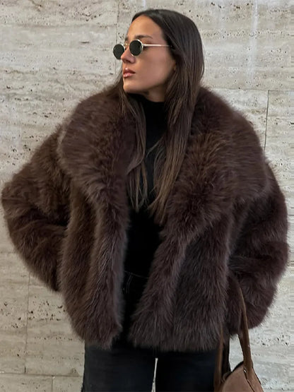 Bellanica - Luxury Thick Faux Fur Coat for Women