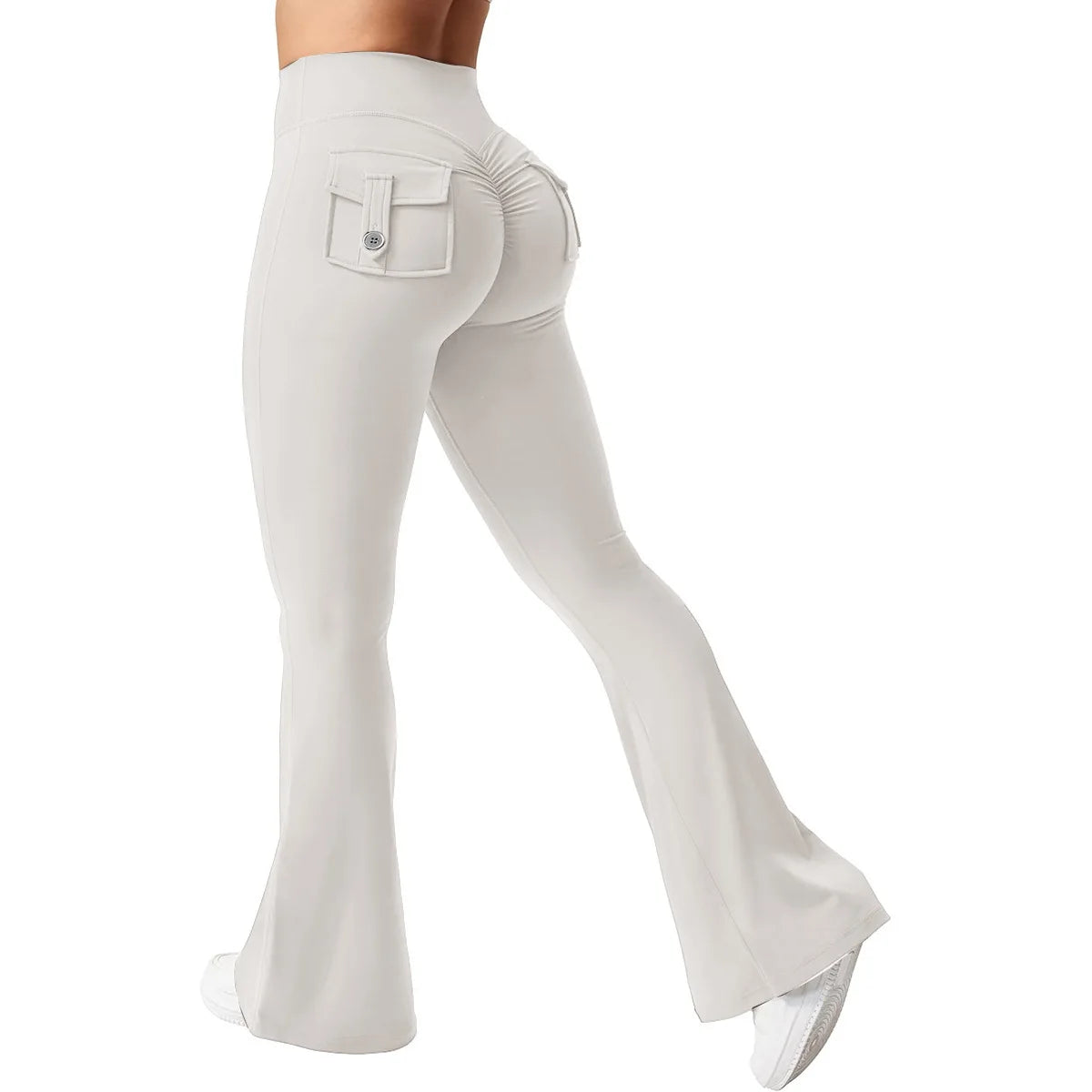Bellanica - Women Wide-Leg Stretch Yoga Pants with Back Pockets