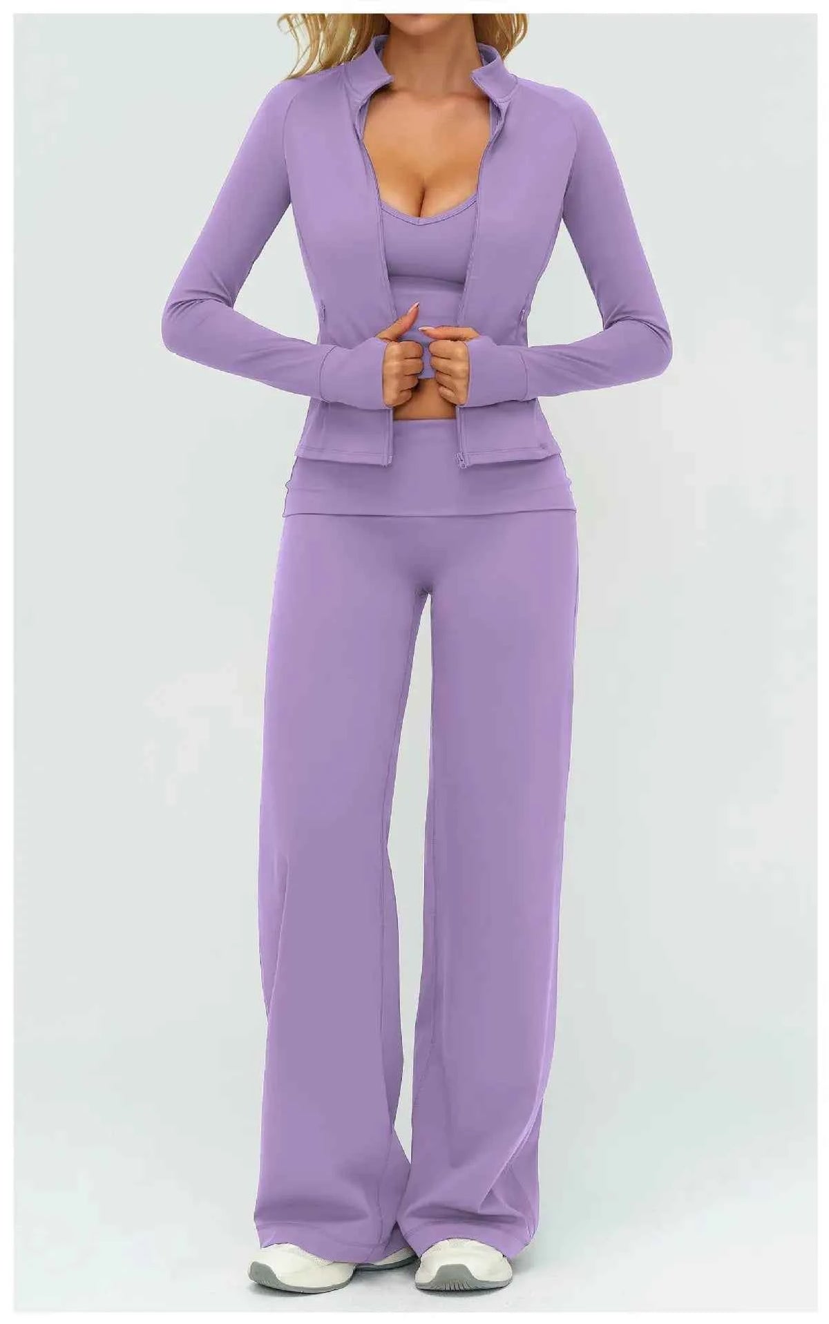 Womens Casual Yoga Tracksuit Set