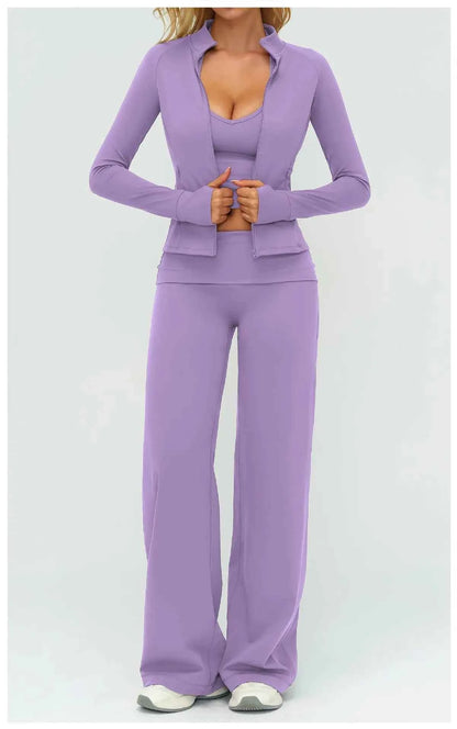 Womens Casual Yoga Tracksuit Set
