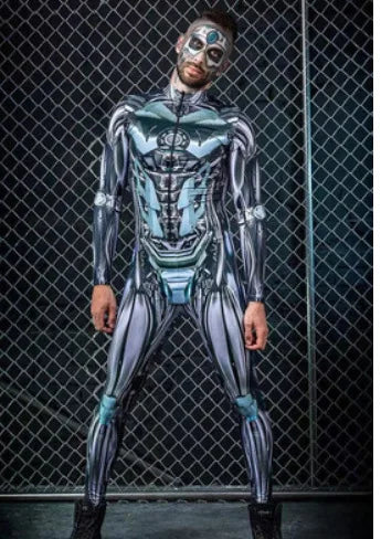 Bellanica - Cyberpunk Robot Skeleton Halloween Catsuit