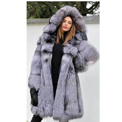 Bellanica -  Leopard Print Reversible Faux Fur Coat Women's Jacket