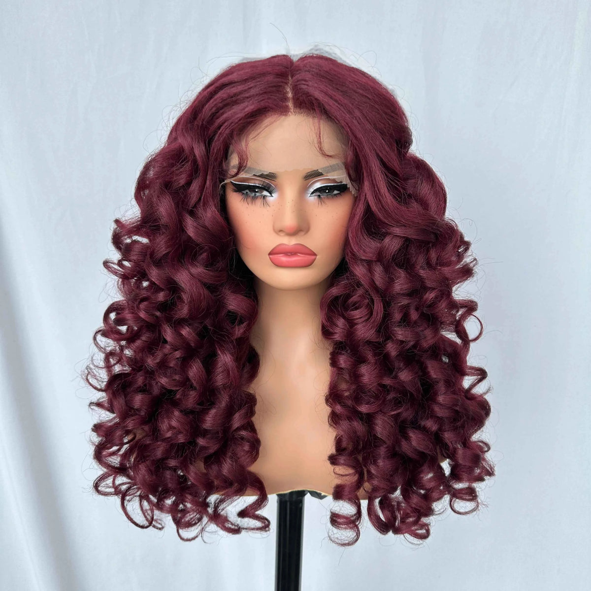 X-TRESS Long Curly Lace Front Wig