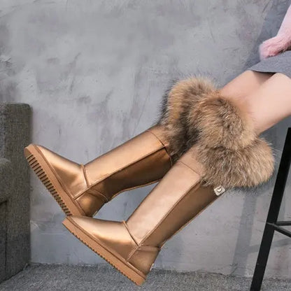 Bellanica - Fox fur leather boots