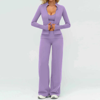 Womens Casual Yoga Tracksuit Set