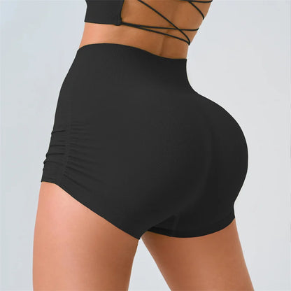 Bellanica - Seamless high-waist scrunch shorts