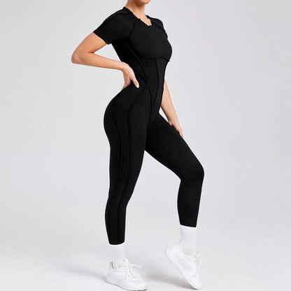 Bellanica - One-piece padded backless slim jumpsuit