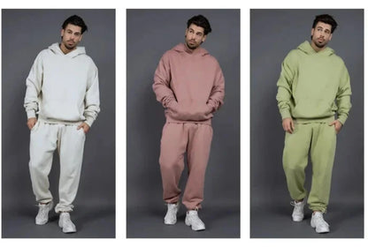 Bellanica - Fleece-Lined Thick Hooded Sweatshirt Set
