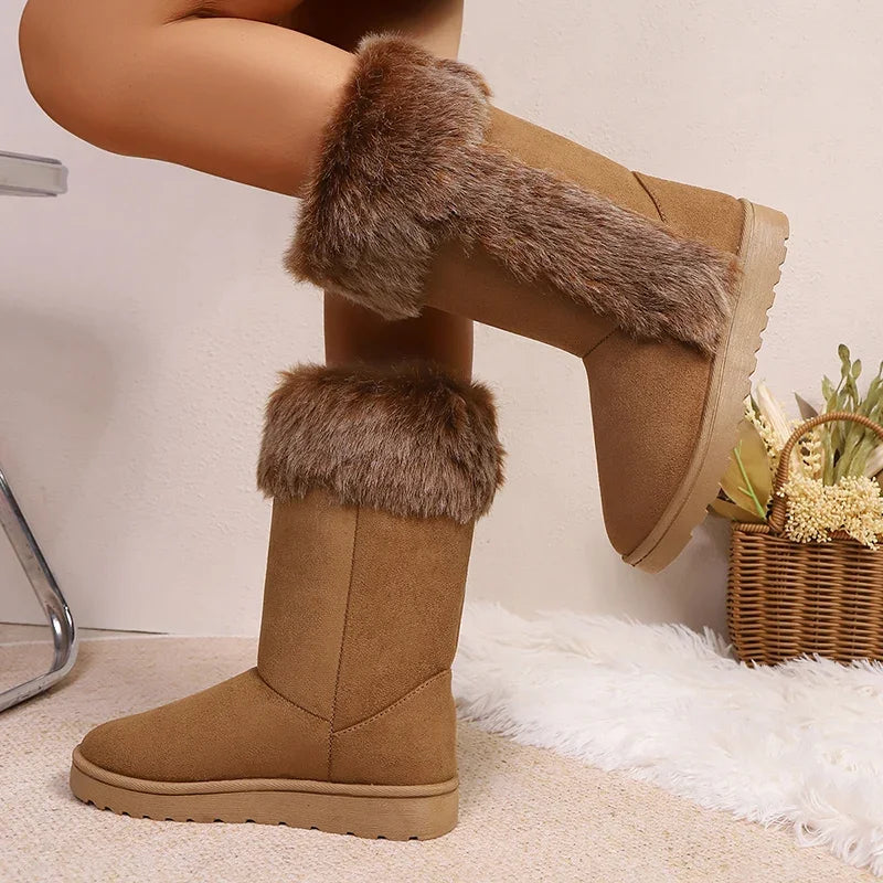 Bellanica - Plush faux fur boots