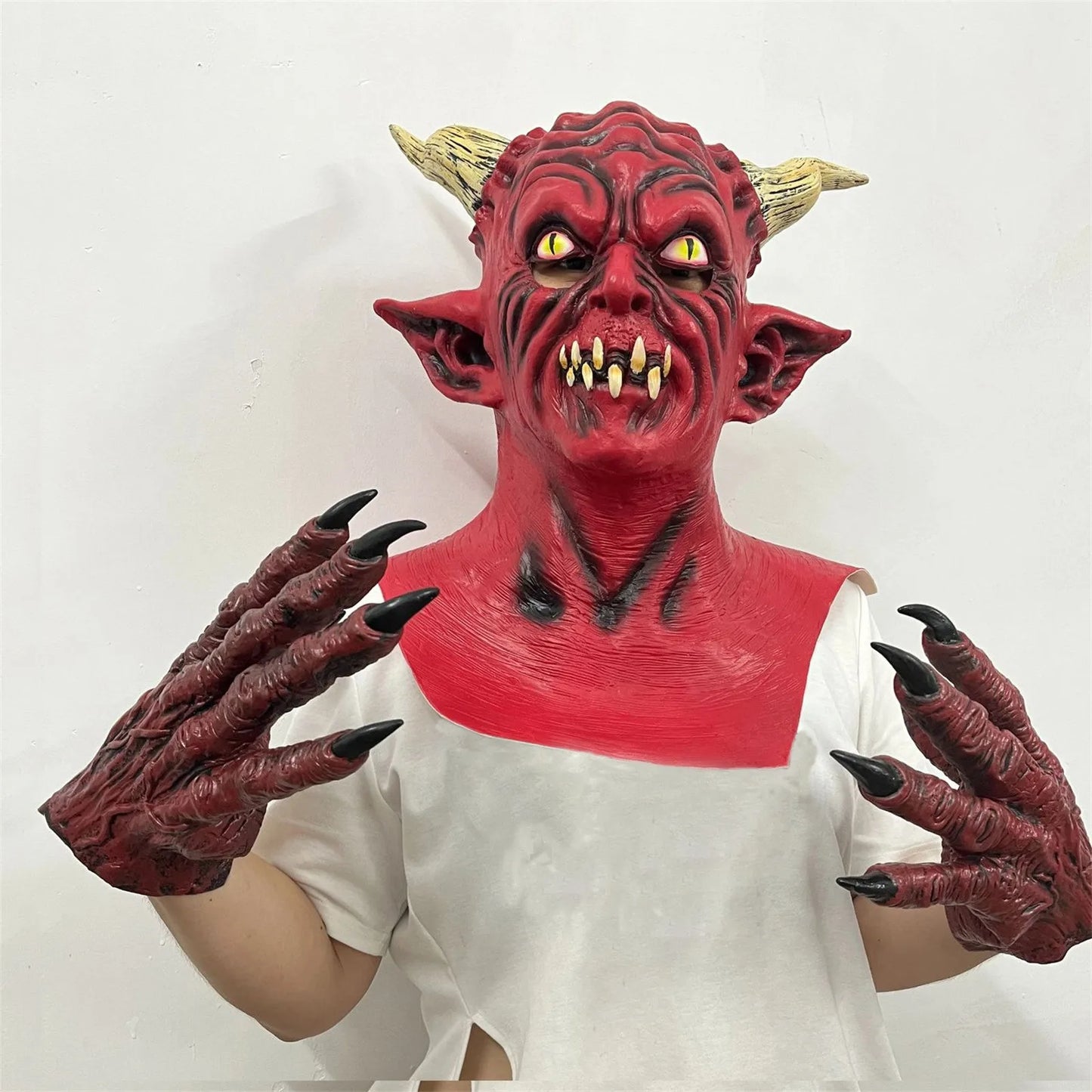 Bellanica - Demonic Horned Animal Halloween Party Mask
