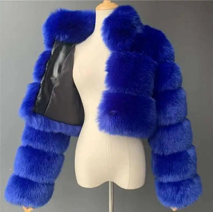 Bellanica - Women’s Short Faux-Fur Jacket