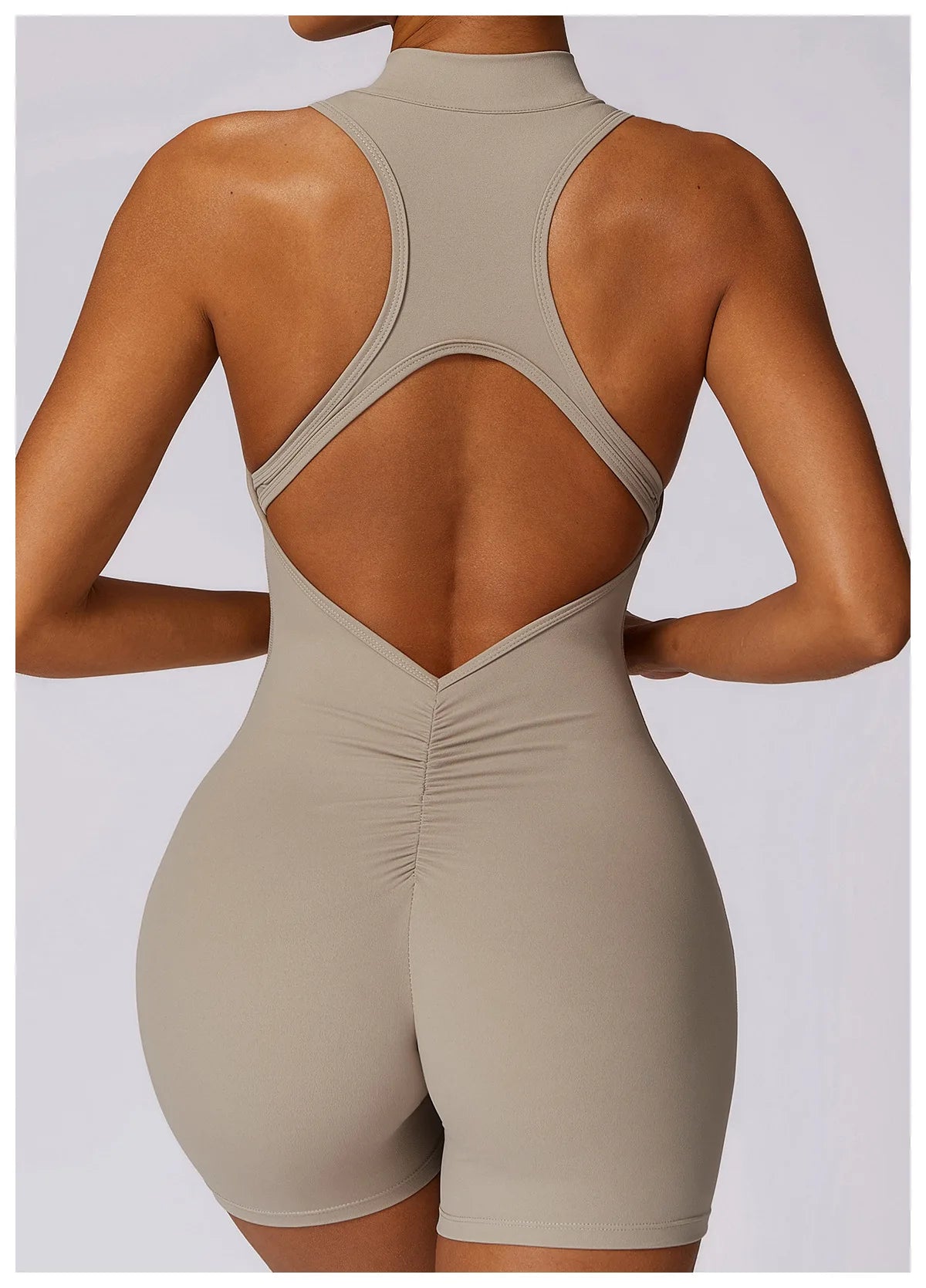Bellanica - Seamless One-Piece Workout Jumpsuit Set