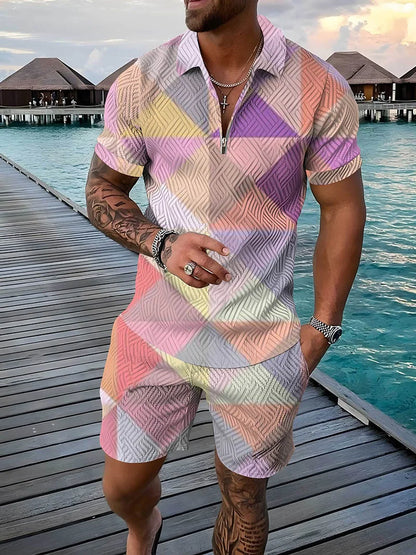 Bellanica - 3D Geometric Print Men's Set