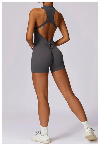 Bellanica - Seamless One-Piece Workout Jumpsuit Set
