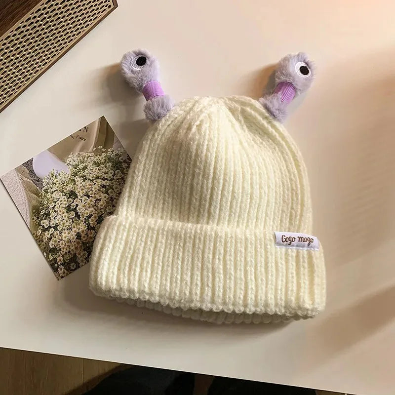 Bellanica - Cute luminous warm knitted ear hat