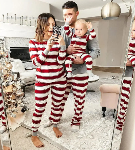 Bellanica - Striped Christmas Family Pajama