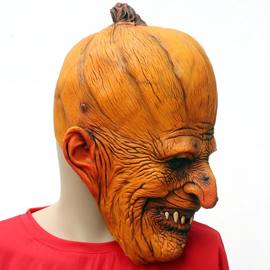 Bellanica - Halloween Pumpkin Head Latex Mask