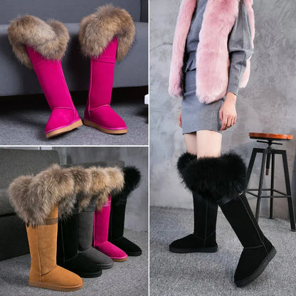 Bellanica - Fox fur leather boots