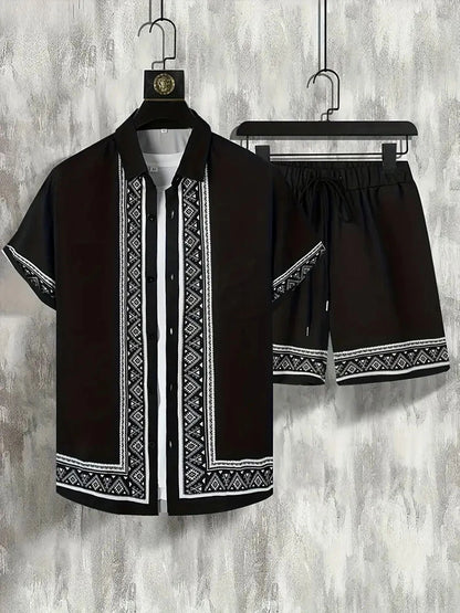 Bellanica - Coconut Tree Gradient Summer Outfit Set