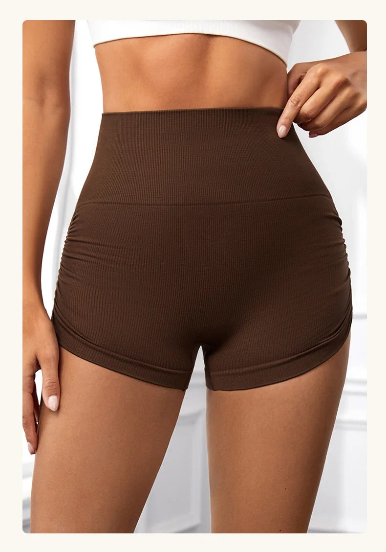 Bellanica - Seamless high-waist scrunch shorts