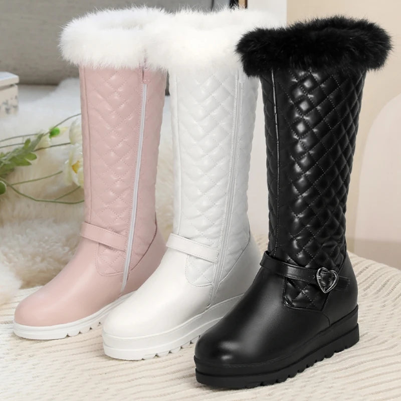 Bellanica - Fur knee winter boots